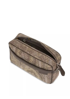 ETRO Paisley jacquard crossbody bag - Brown