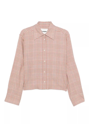 Jil Sander checked-pattern button-down shirt - Neutrals