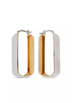 Jil Sander two-tone earrings - Silver