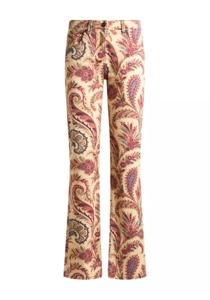 ETRO paisley-print straight-leg jeans - Neutrals