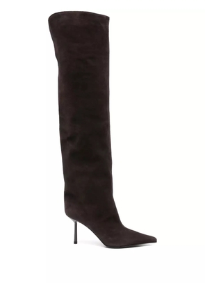 Le Silla 80mm knee-high leather boots - Brown