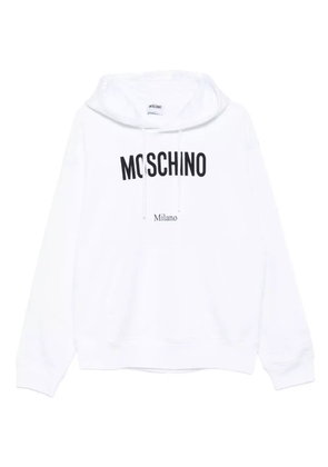 Moschino logo-print hoodie - White