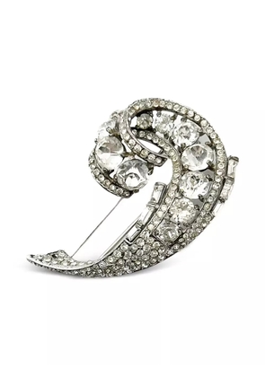 Jennifer Gibson Jewellery 1940s Trifari Art Deco Alfred Philippe brooch - Silver