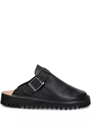 Fracap buckle-fastening leather mules - Black