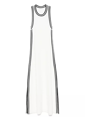 Patrizia Pepe contrast-trim midi dress - White