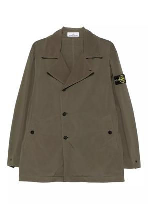 Stone Island double-breasted coat - Green