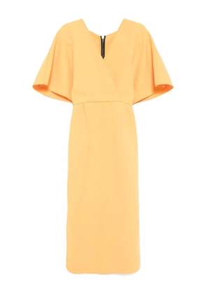 Maticevski v-neck short sleeves dress - Yellow