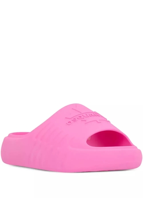 DSQUARED2 rubber-textured slides - Pink