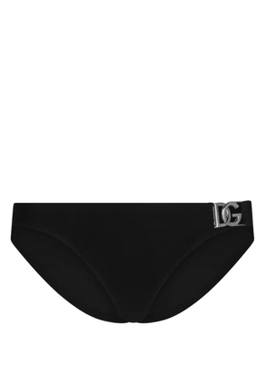 Dolce & Gabbana logo-plaque swim trunks - Black