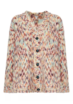 LOEWE V-neck button-front cardigan - Neutrals