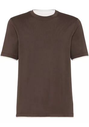 Brunello Cucinelli layered T-shirt - Brown