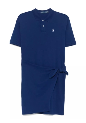 Polo Ralph Lauren draped-panel mini dress - Blue