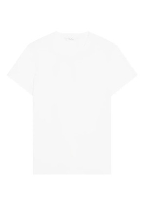 Max Mara logo-embroidered T-shirt - White