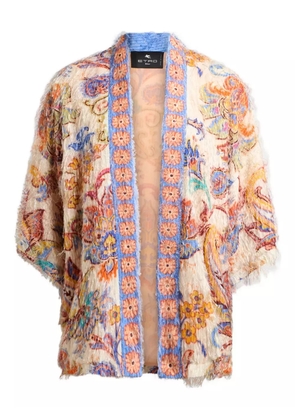 ETRO brushed-finish jacket - White