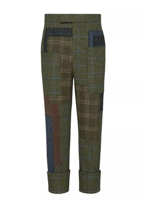 Thom Browne Hunting tweed patchwork trousers - Green