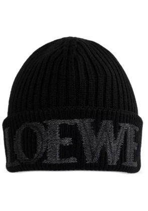 LOEWE wool beanie - Black