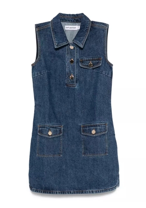 Self-Portrait denim dress - Blue