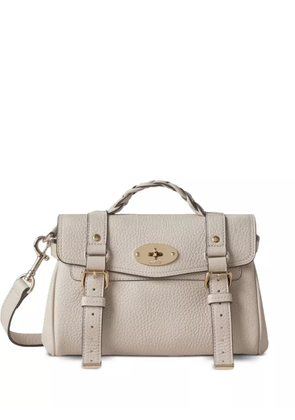 Mulberry mini Alexa braided-handle buckle bag - Neutrals