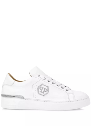 Philipp Plein logo-plaque sneakers - White