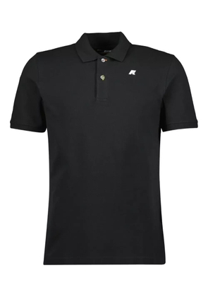 K-Way two-button pique polo shirt - Black