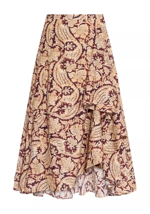 Ulla Johnson floral-print asymmetric skirt - Neutrals