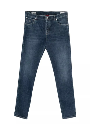 Brunello Cucinelli whiskering-effect jeans - Blue
