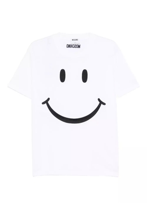 Moschino smiley-print cotton T-shirt - White