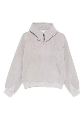 Goldwin 0 fleece-texture hoodie - Grey