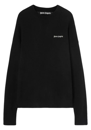 Palm Angels logo-print sweatshirt - Black