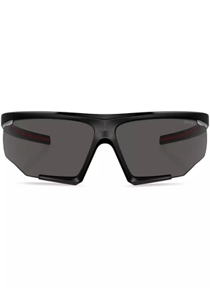 Prada Linea Rossa oversize-frame sunglasses - Black