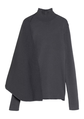 ENTIRE STUDIOS high-neck wrap sweater - Grey