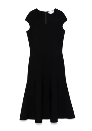 Alexander McQueen flared-hem midi dress - Black