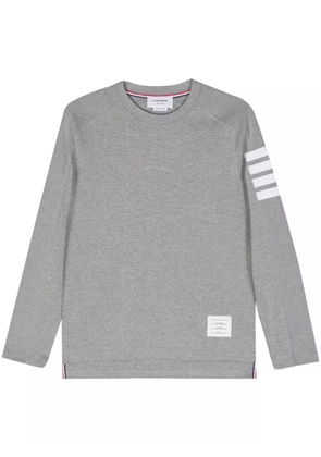 Thom Browne 4-Bar stripe cotton sweatshirt - Grey