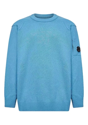 C.P. Company lens-pocket crew-neck sweater - Blue