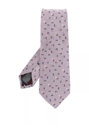 Paul Smith jacquard silk tie - Purple