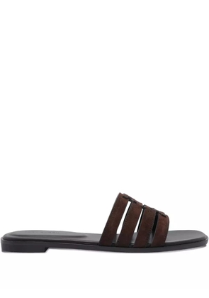 Tory Burch suede flat sandals - Brown