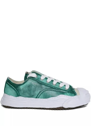 Maison MIHARA YASUHIRO Hank Low brushed leather sneakers - Green
