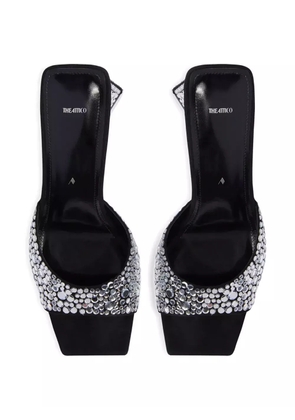 The Attico 85mm Mini Devon embellished mules - Black