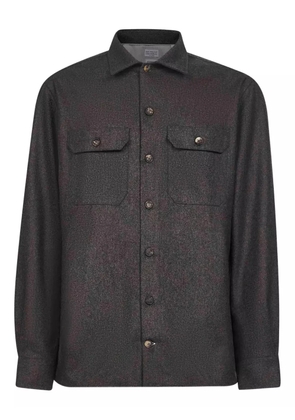 Brunello Cucinelli patch-pocket buttoned shirt - Brown