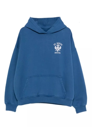 RHUDE graphic-print hoodie - Blue