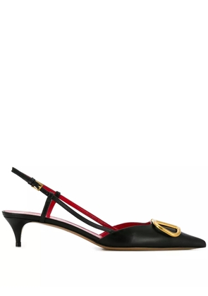 Valentino Garavani 40mm VLogo Signature slingback pumps - Black