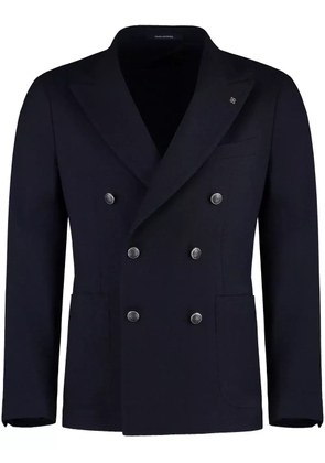 Tagliatore double-breasted wool blazer - Blue