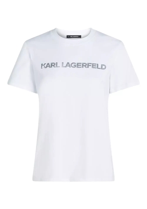 Karl Lagerfeld logo-print T-shirt - White
