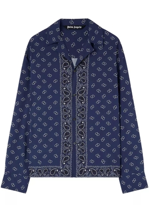 Palm Angels paisley-print long-sleeve shirt - Blue