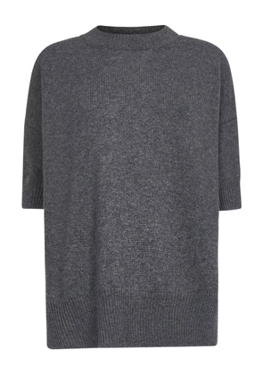 Jil Sander cashmere short sleeve T-shirt - Grey