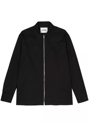 Jil Sander zip-up shirt jacket - Black