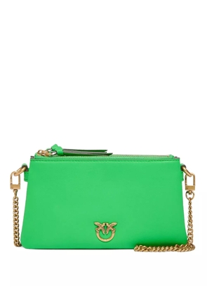 PINKO Love Birds zip-top cross body bag - Green