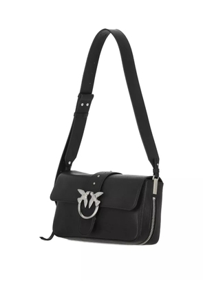 PINKO bird-buckle shoulder bag - Black