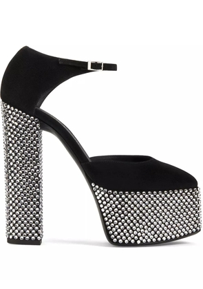 Giuseppe Zanotti crystal-embellished platform sandals - Black