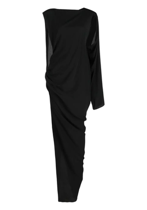 Rick Owens asymmetric-design gathered-detail dress - Black